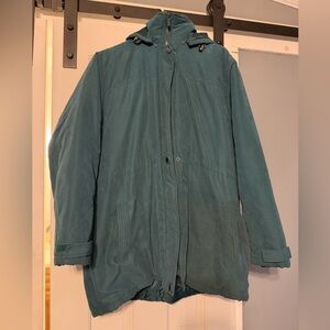 Women’s  Teal Hooded coat